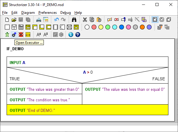 Completed IF statement
