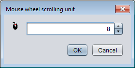 Mouse wheel unit spinner