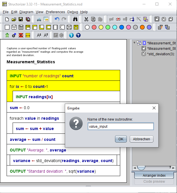 Outsourcing demo - outsourcing the input sequence