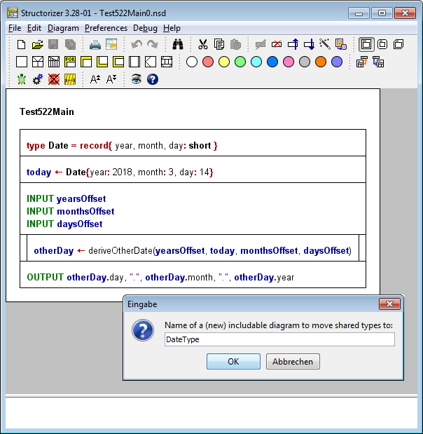 Outsourcing - includable name query