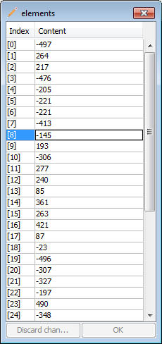 Value editor for structured types